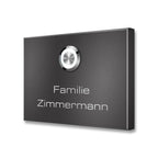 Metzler Funkklingel kabellos Edelstahl V2A | Aufputz Türklingel IP67 | 150m Reichweite | Vitus