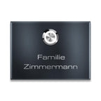 Metzler Aufputz Türklingel | personalisiert mit Gravur | Edelstahl-Taster mit LED | Vitus