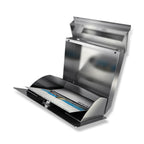 Metzler Briefkasten Edelstahl V4A Gravur + Zeitungsfach optional | 01