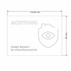 Hinweisschild - Achtung Dieser Bereich ist videoüberwacht - aus Edelstahl