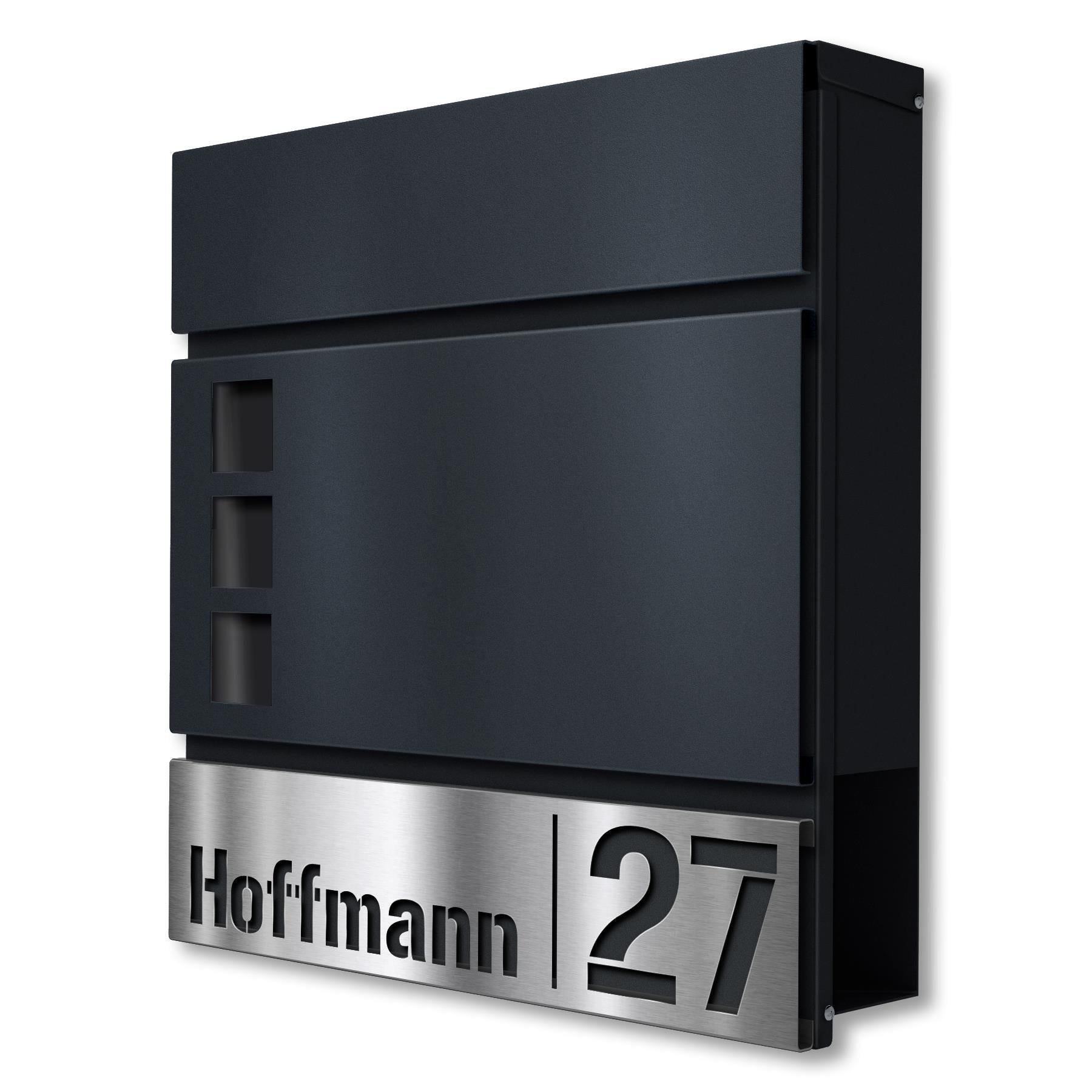 Metzler Standbriefkasten in Anthrazit RAL7016 Svena