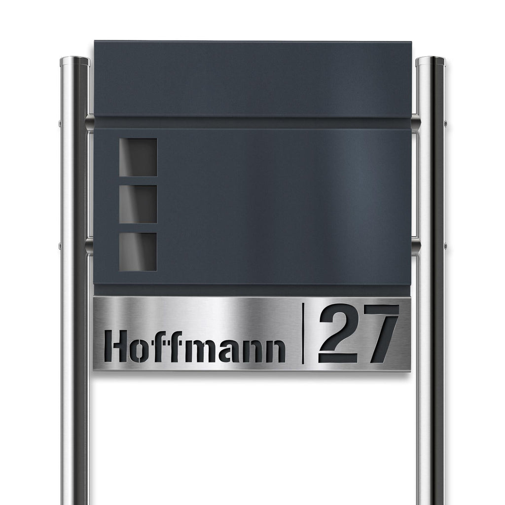 Metzler Standbriefkasten in Anthrazit RAL7016 Svena