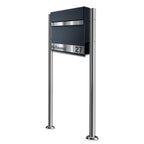 Metzler Standbriefkasten Anthrazit RAL 7016 Namensschild | Gustav