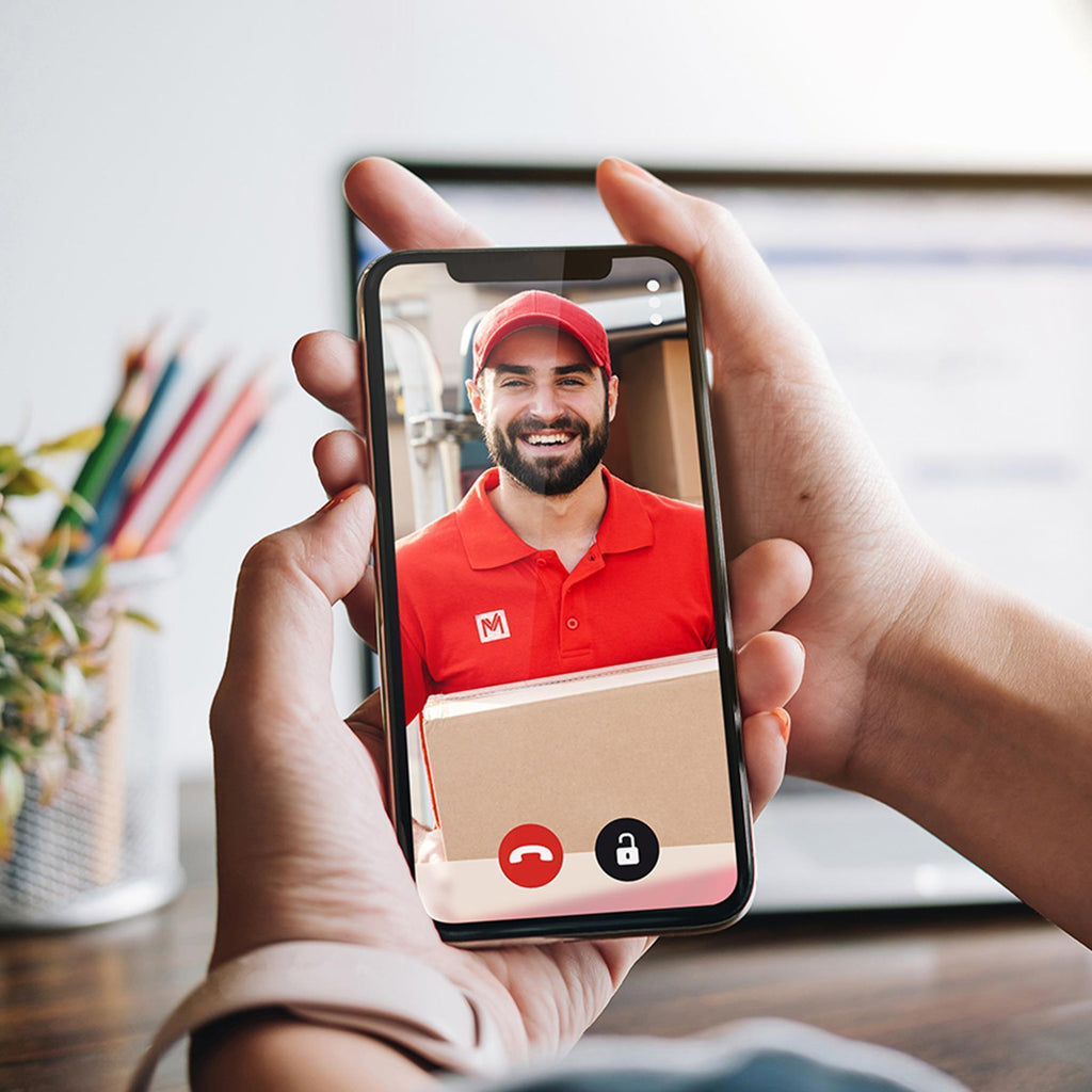 Metzler VDM10 Mehrfamilien Video-Türsprechanlage, Edelstahl RAL9016 Verkehrsweiß, 2 Klingeltaster, Colson, Unterputz, LAN PoE