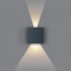 Metzler LED Wandleuchte | Anthrazitgrau RAL 7016 | Up-Down-Light | IP 65 | warmweiß | 12 W | 3000 K | einstellbarer Lichtkegel