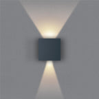 Metzler LED Wandleuchte | Anthrazitgrau RAL 7016 | Up-Down-Light | IP 65 | warmweiß | 12 W | 3000 K | einstellbarer Lichtkegel