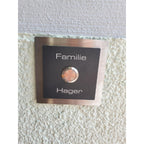 Metzler Klingelschild Edelstahl Anthrazit LED-Taster + Gravur | Boris