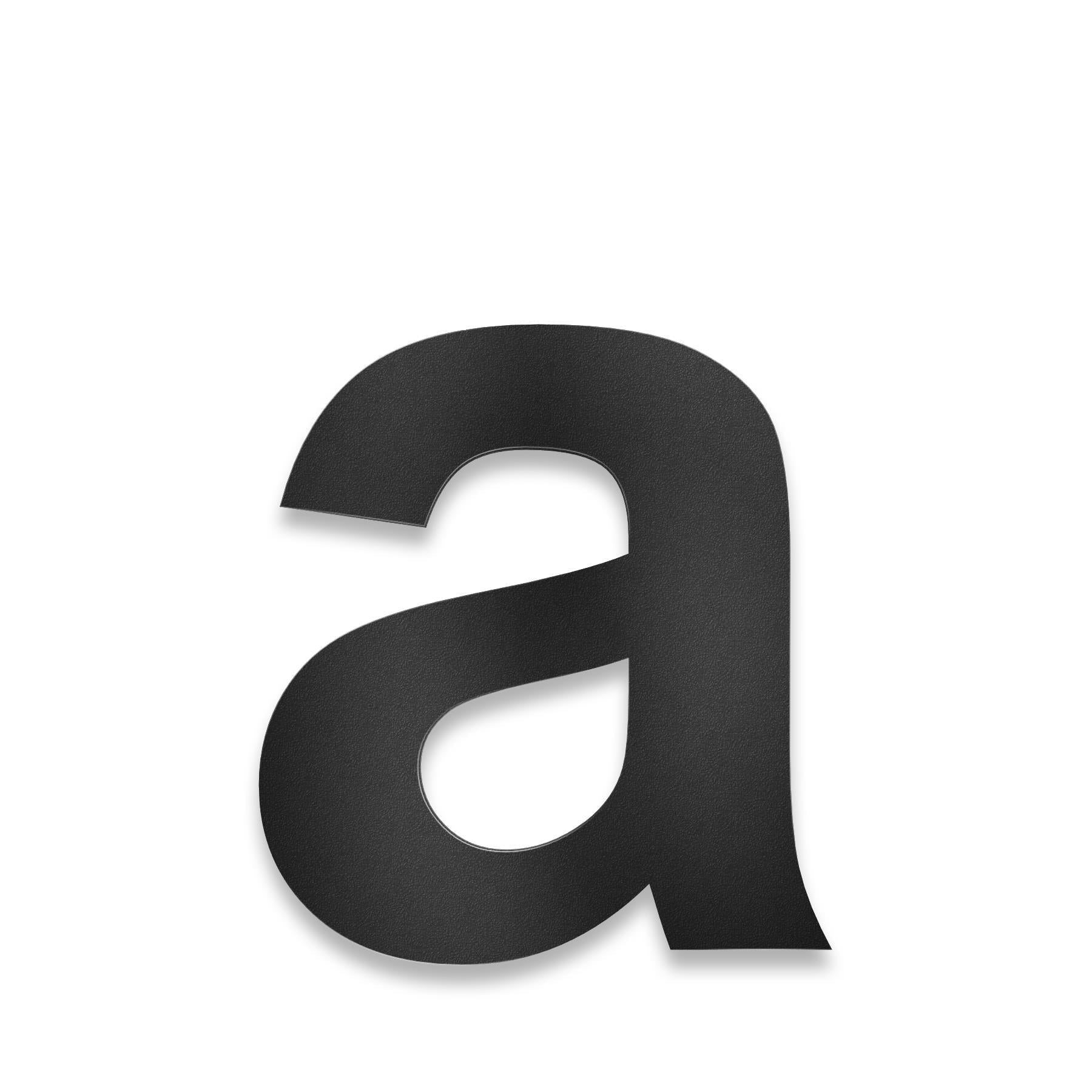 Metzler Hausnummer | Edelstahl | Arial | Tiefschwarz | Höhe 20 cm