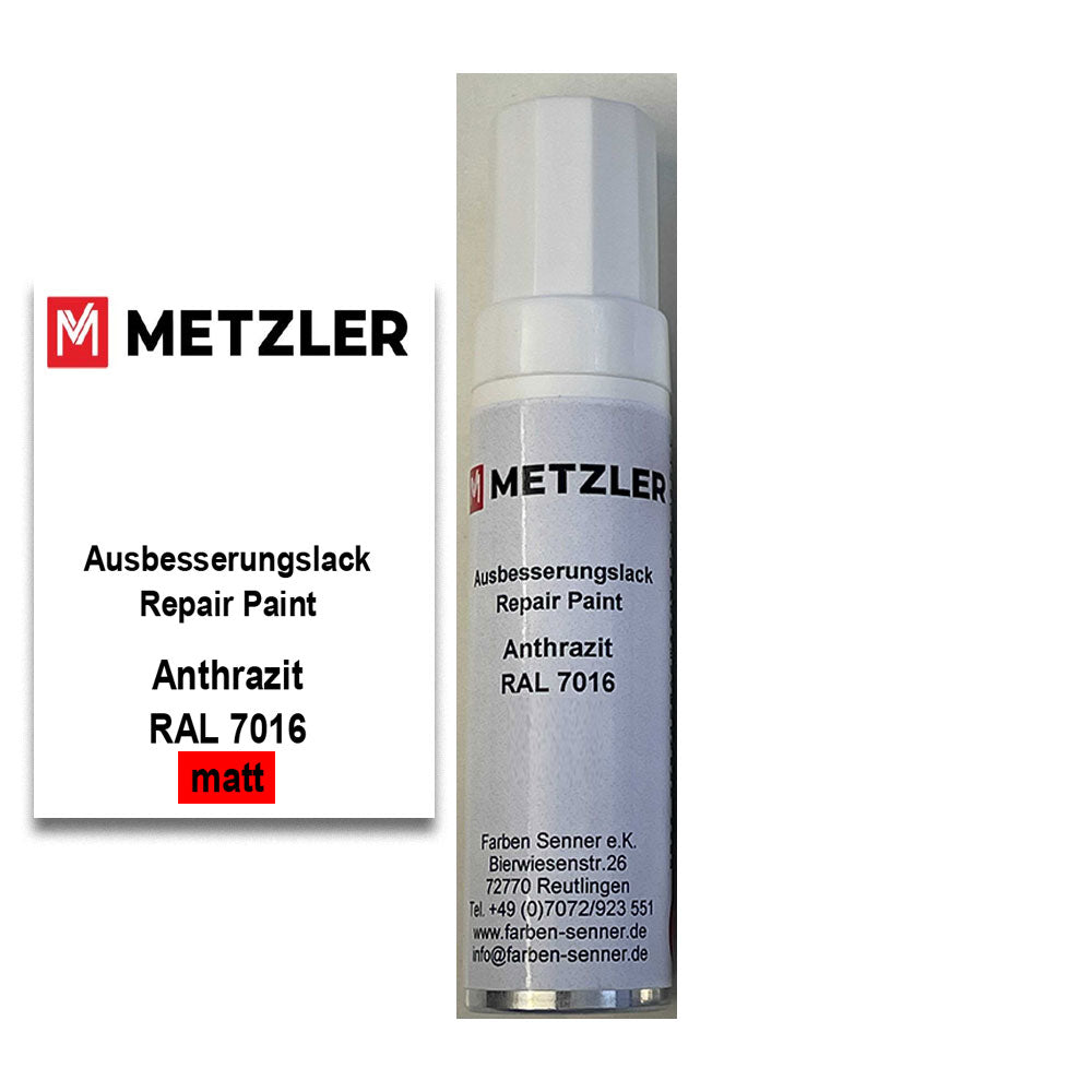 Lackstift zur Ausbesserung mit Pinsel und Mischkugel (RAL7016 Matt)