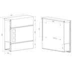 Metzler Briefkasten, Edelstahl RAL7016 Anthrazitgrau mit Videosprechanlage VDM10 2.0, Modell Cube