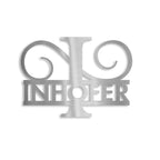 Personalisiertes Namensschild mit Monogramm in Anthrazit RAL 7016