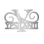 Personalisiertes Namensschild mit Monogramm in Anthrazit RAL 7016