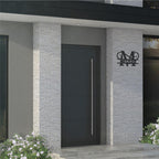 Personalisiertes Namensschild mit Monogramm in Anthrazit RAL 7016