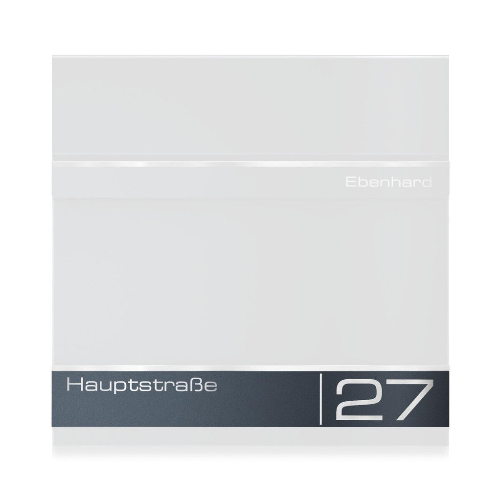 Ersatz Gravurplatte für Briefkasten "Hermann" aus Edelstahl