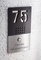 Edelstahl LED Türklingel - Hausnummer