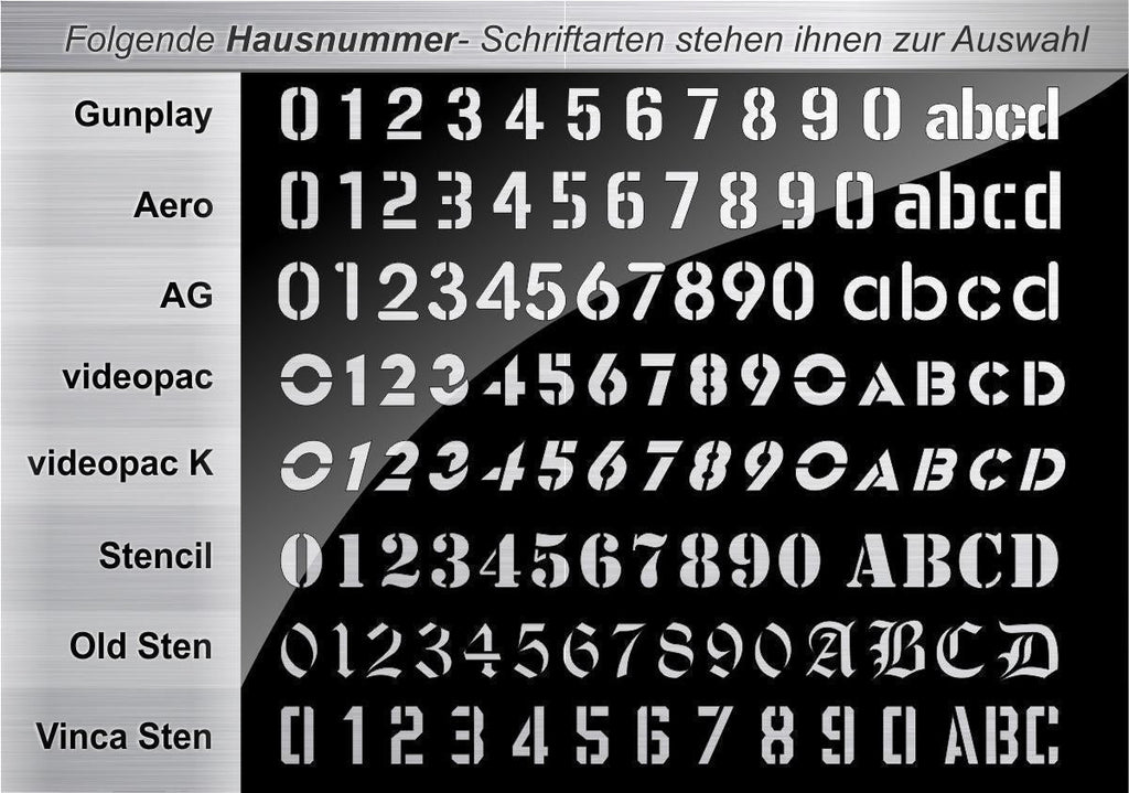 Edelstahl LED Türklingel - Hausnummer