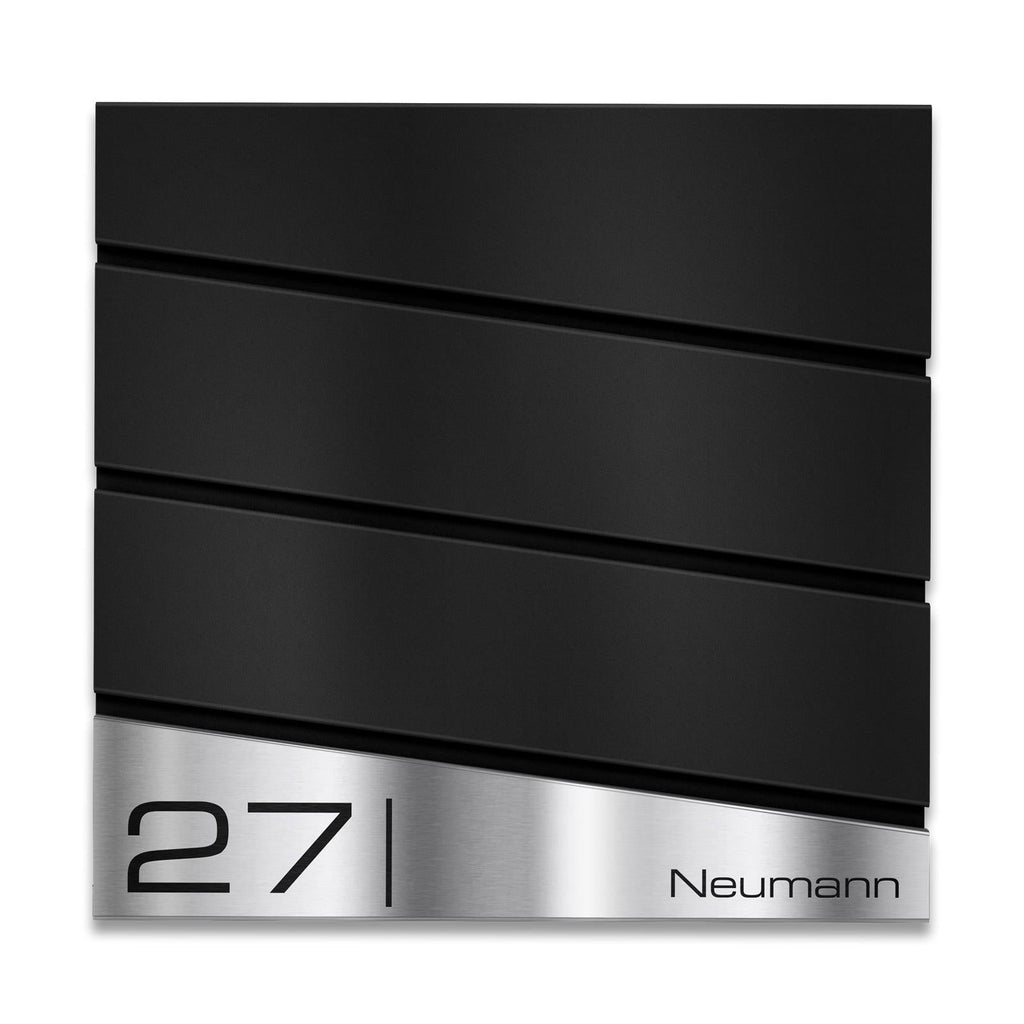 Metzler Design Standbriefkasten mit Standfuß aus Edelstahl | Neumann