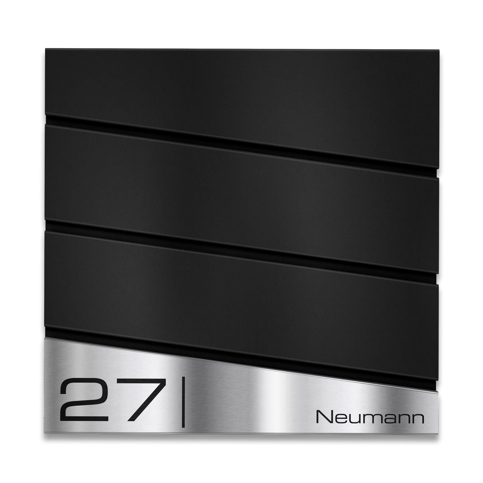 Metzler Design Standbriefkasten mit Standfuß aus Edelstahl | Neumann
