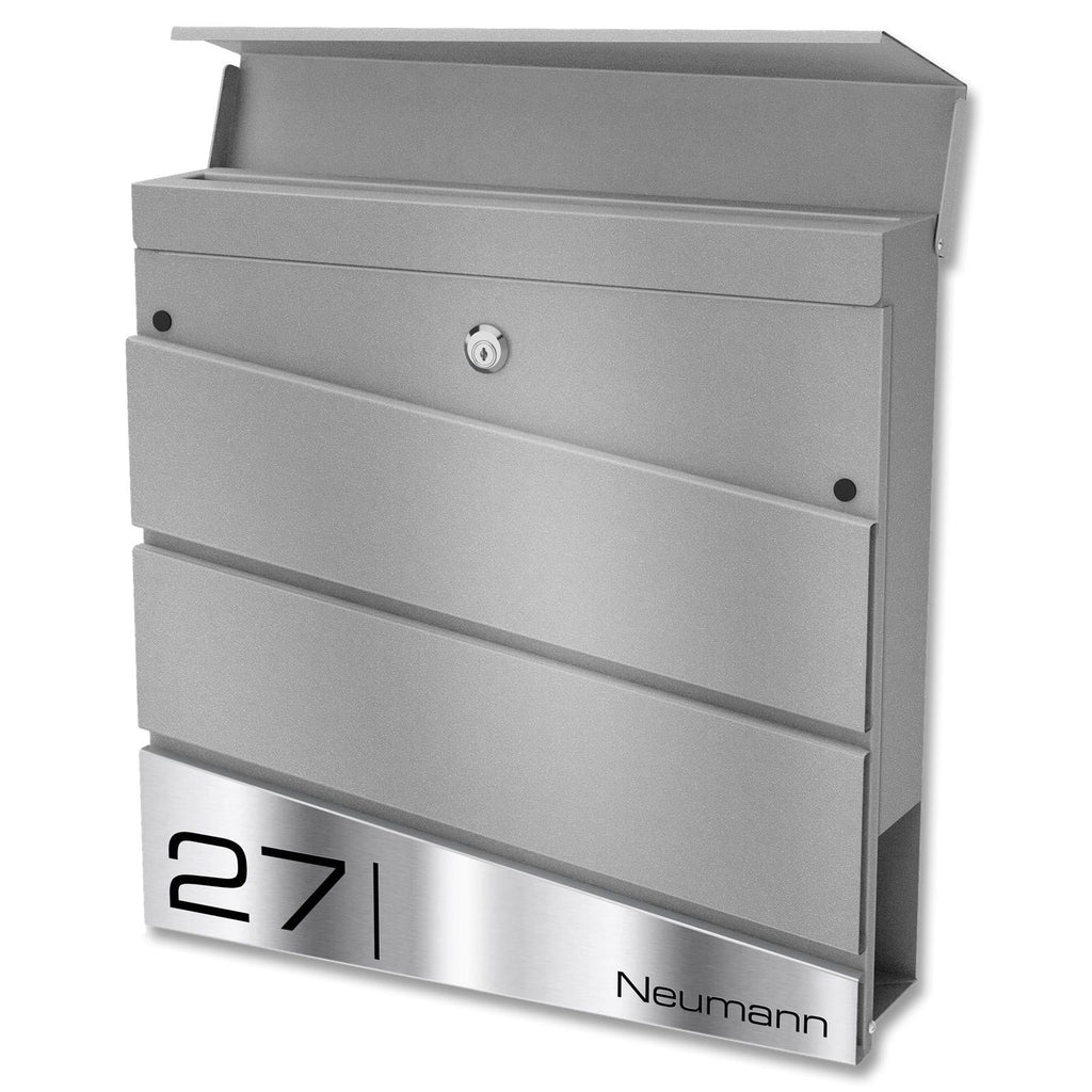 Metzler Design Standbriefkasten mit Standfuß aus Edelstahl | Neumann