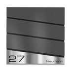 Metzler Design Standbriefkasten mit Standfuß aus Edelstahl | Neumann