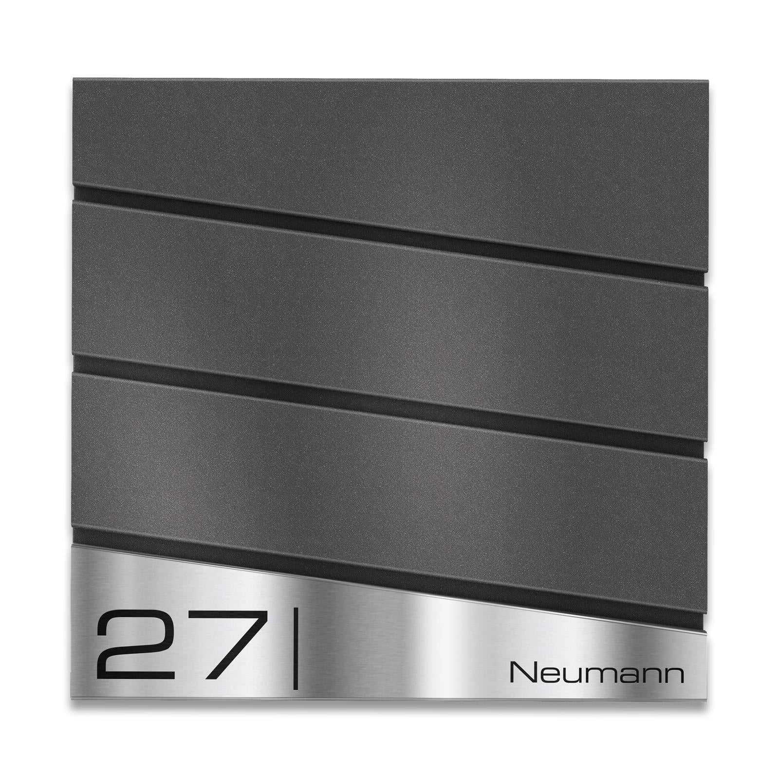 Metzler Design Standbriefkasten mit Standfuß aus Edelstahl | Neumann