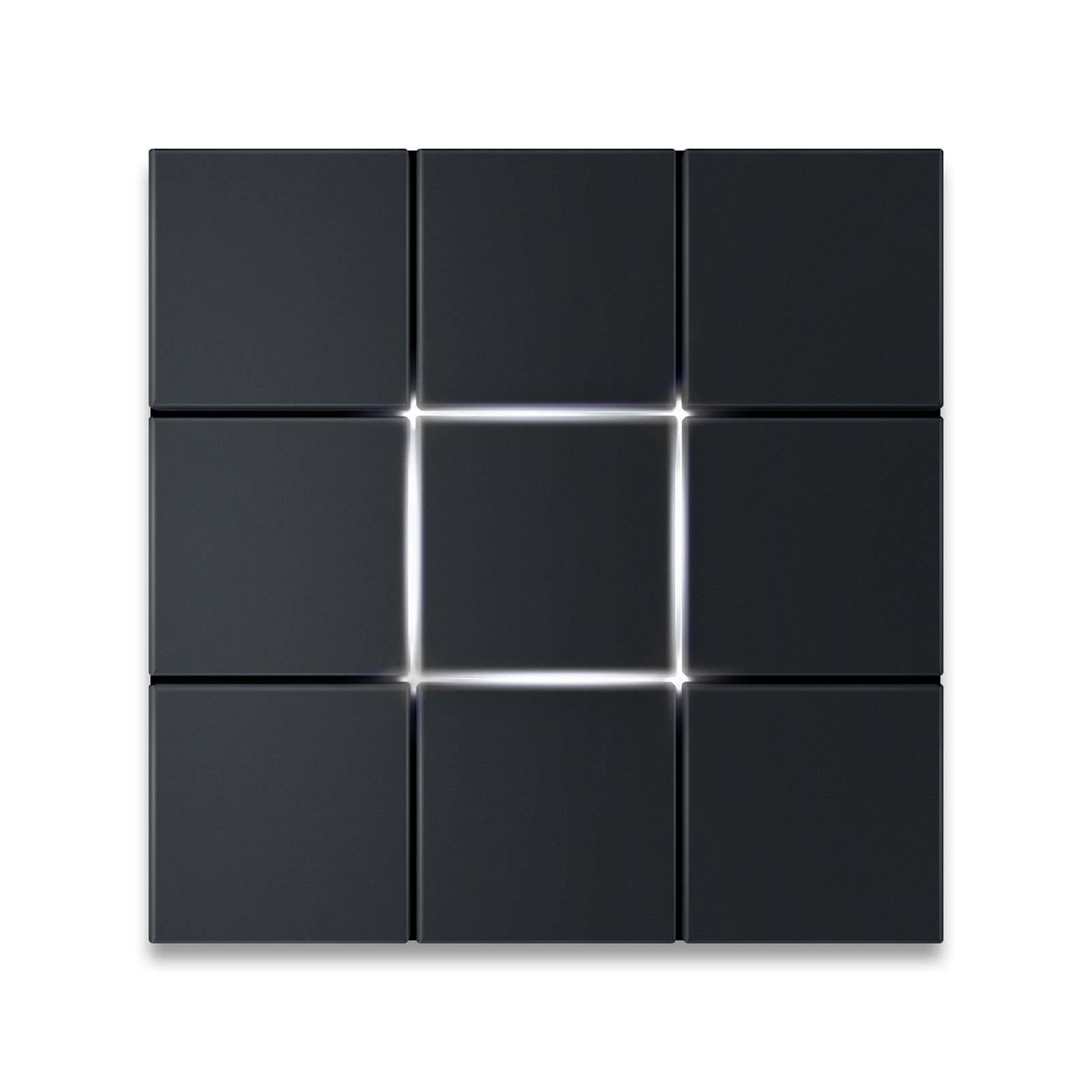 Metzler Design Türklingel Anthrazit LED-Beleuchtung | Quadro