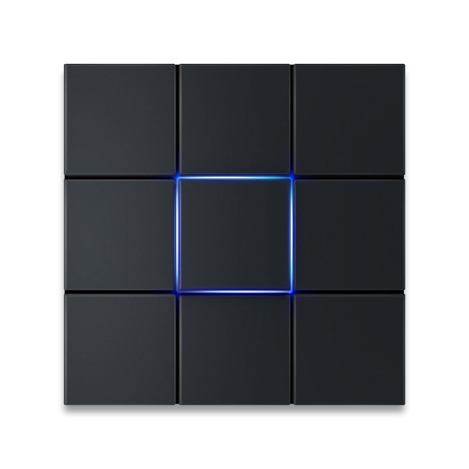 Metzler Design Türklingel Anthrazit LED-Beleuchtung | Quadro
