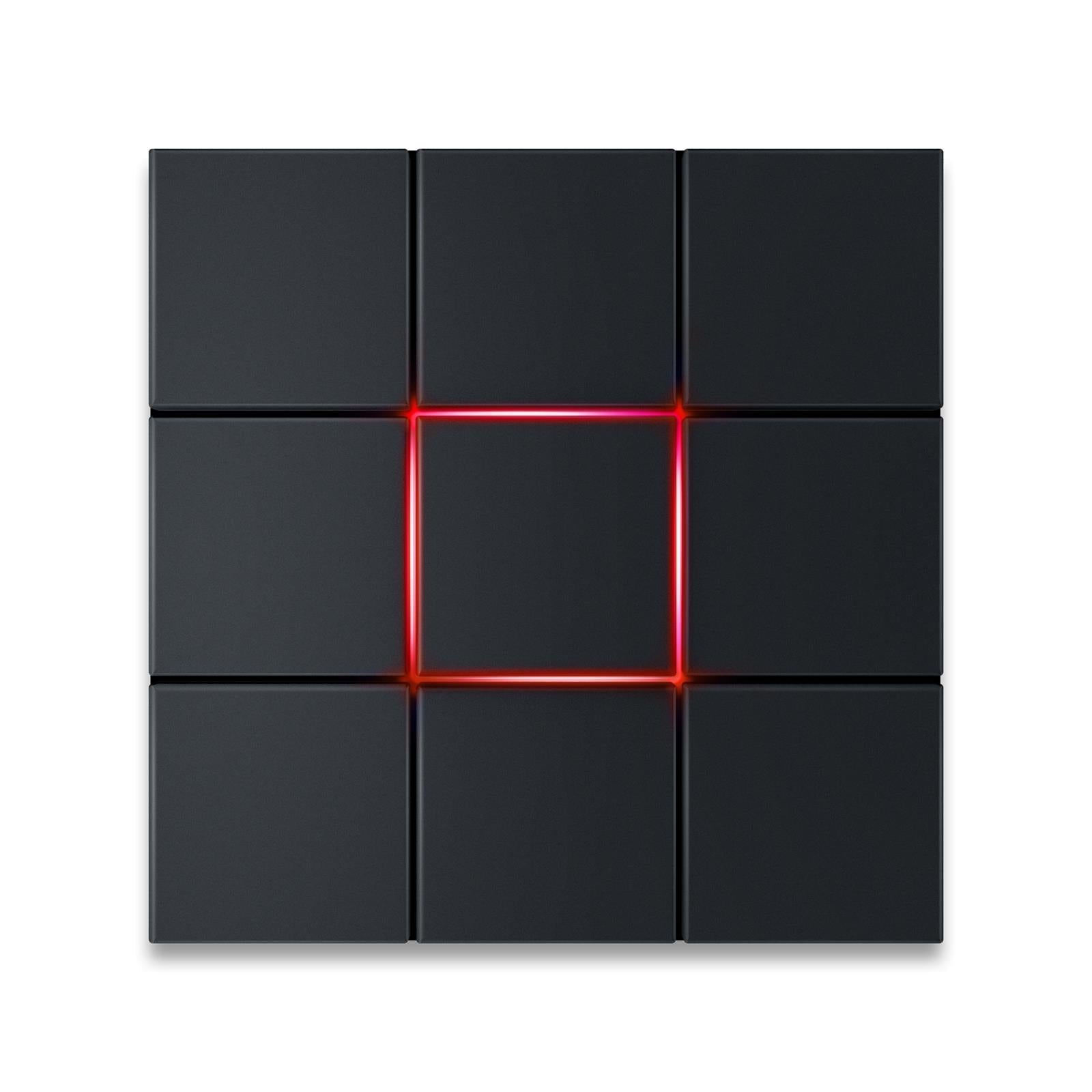 Metzler Design Türklingel Anthrazit LED-Beleuchtung | Quadro