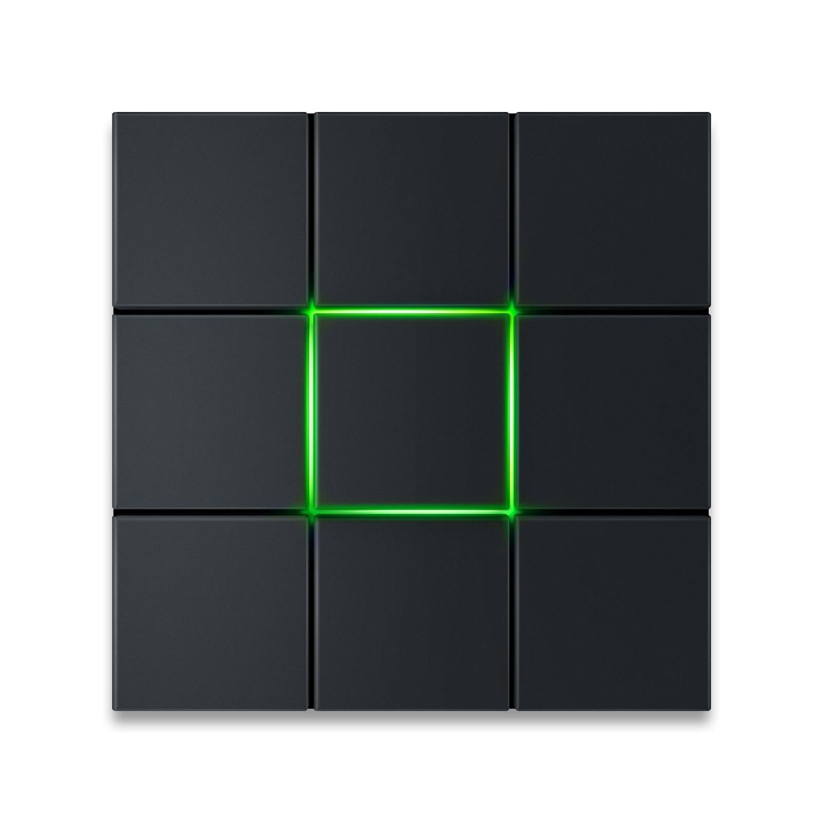 Metzler Design Türklingel Anthrazit LED-Beleuchtung | Quadro