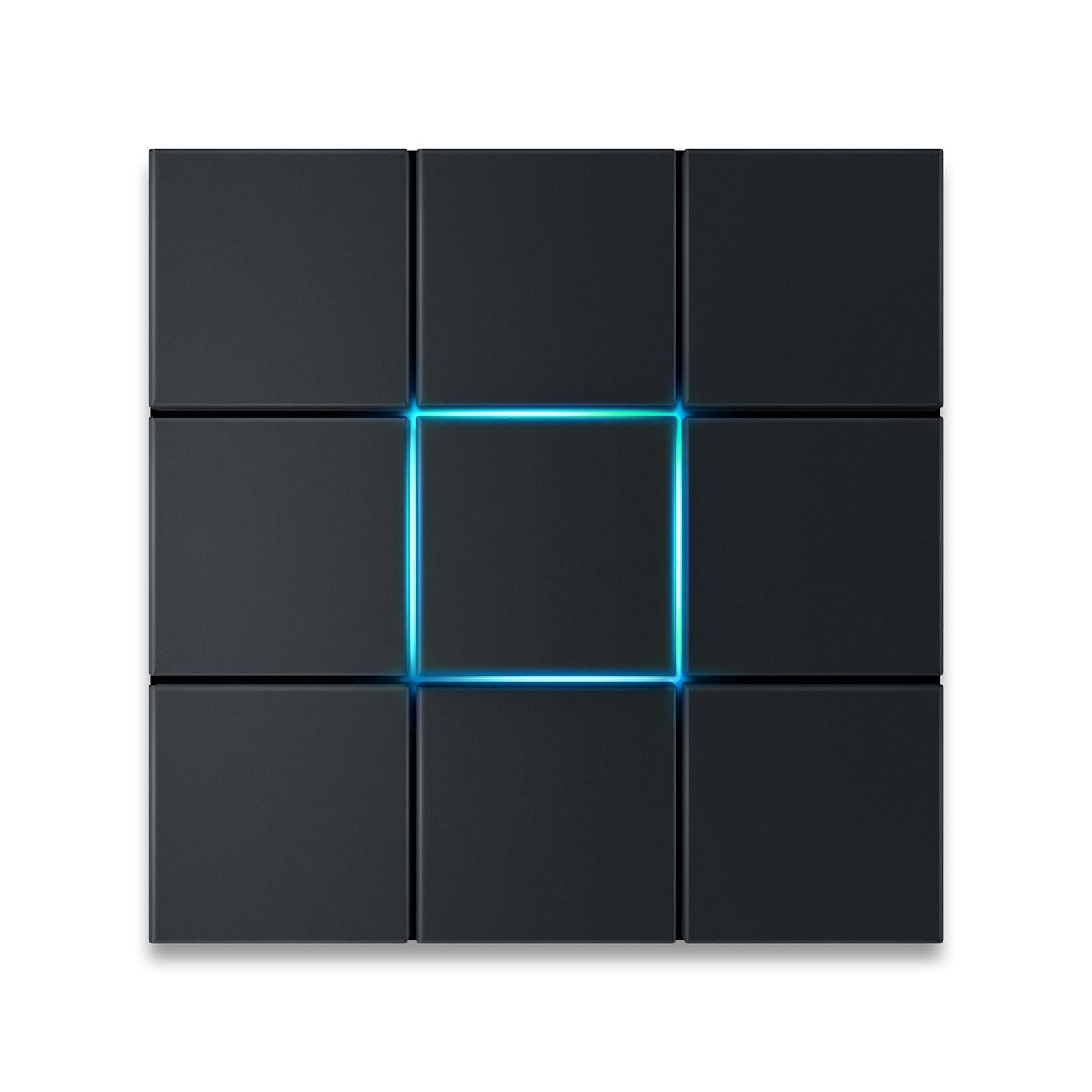 Metzler Design Türklingel Anthrazit LED-Beleuchtung | Quadro