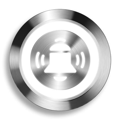 LED-Glockensymbol weiß