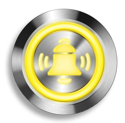 LED-Glockensymbol gelb