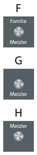 Metzler Türklingel Naturschiefer optionale Namensgravur Modell Kepa