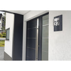 Metzler Design Hausnummernschild aus Edelstahl | Steiner