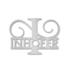 Personalisiertes Namensschild mit Monogramm in Anthrazit RAL 7016