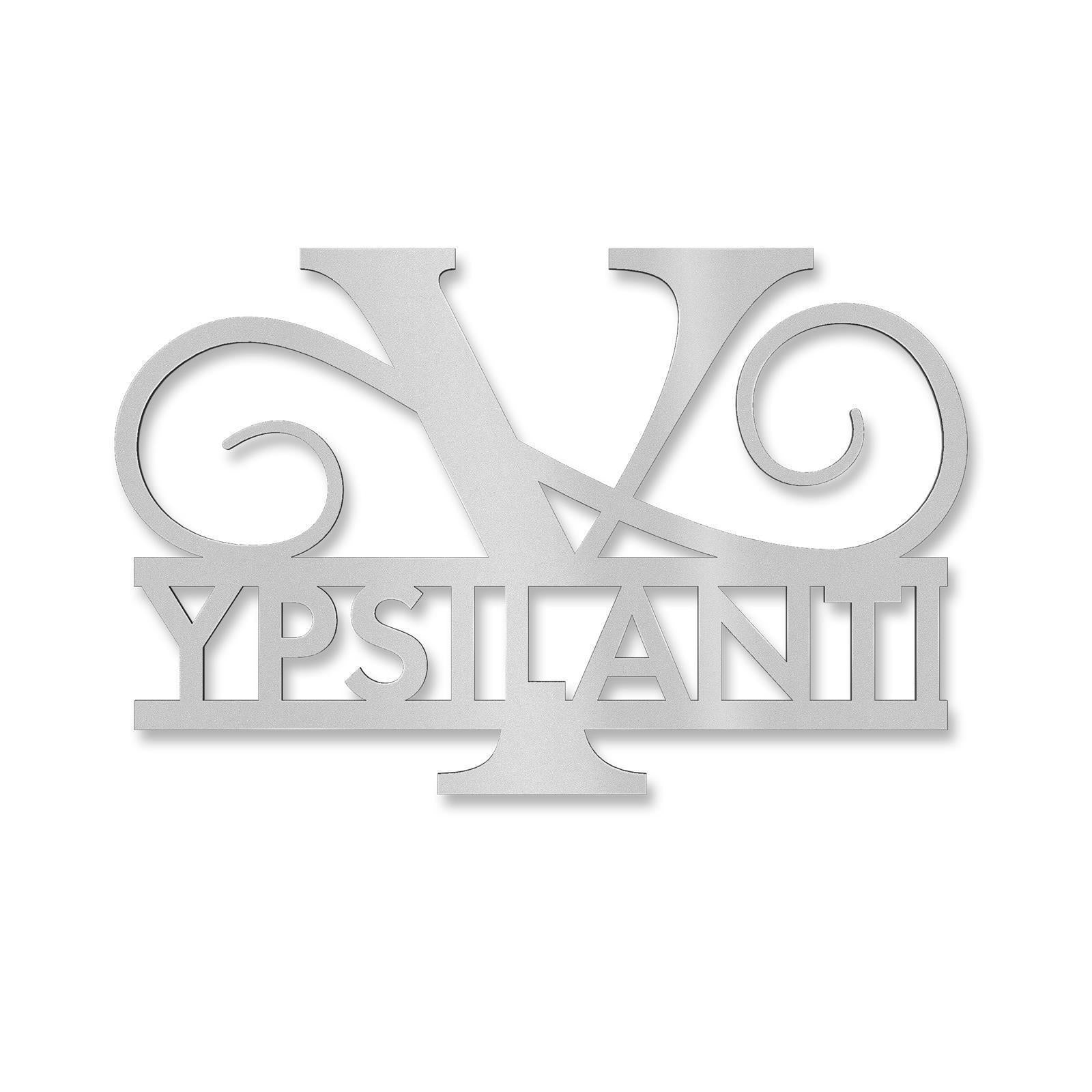 Personalisiertes Namensschild mit Monogramm in Anthrazit RAL 7016