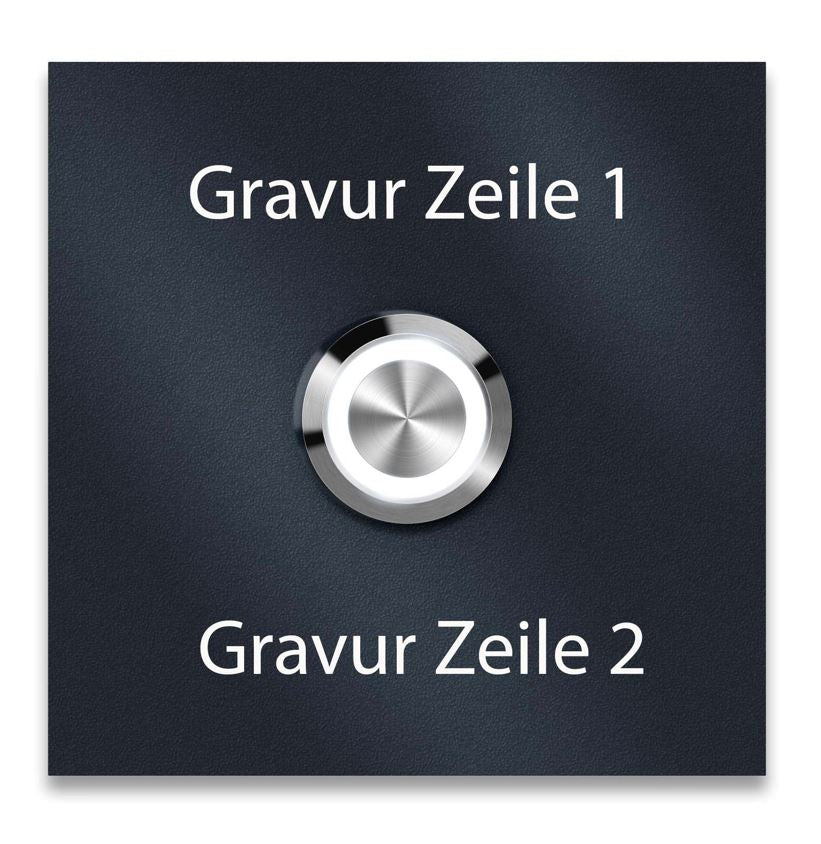 Metzler Türklingel mit Gravur + LED-Taster optional | Stella