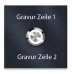 Metzler Türklingel mit Gravur + LED-Taster optional | Stella