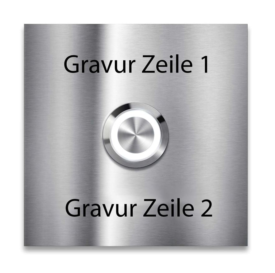 Metzler Türklingel mit Gravur + LED-Taster optional | Stella