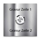 Metzler Türklingel mit Gravur + LED-Taster optional | Stella