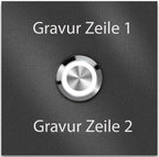 Metzler Türklingel mit Gravur + LED-Taster optional | Stella