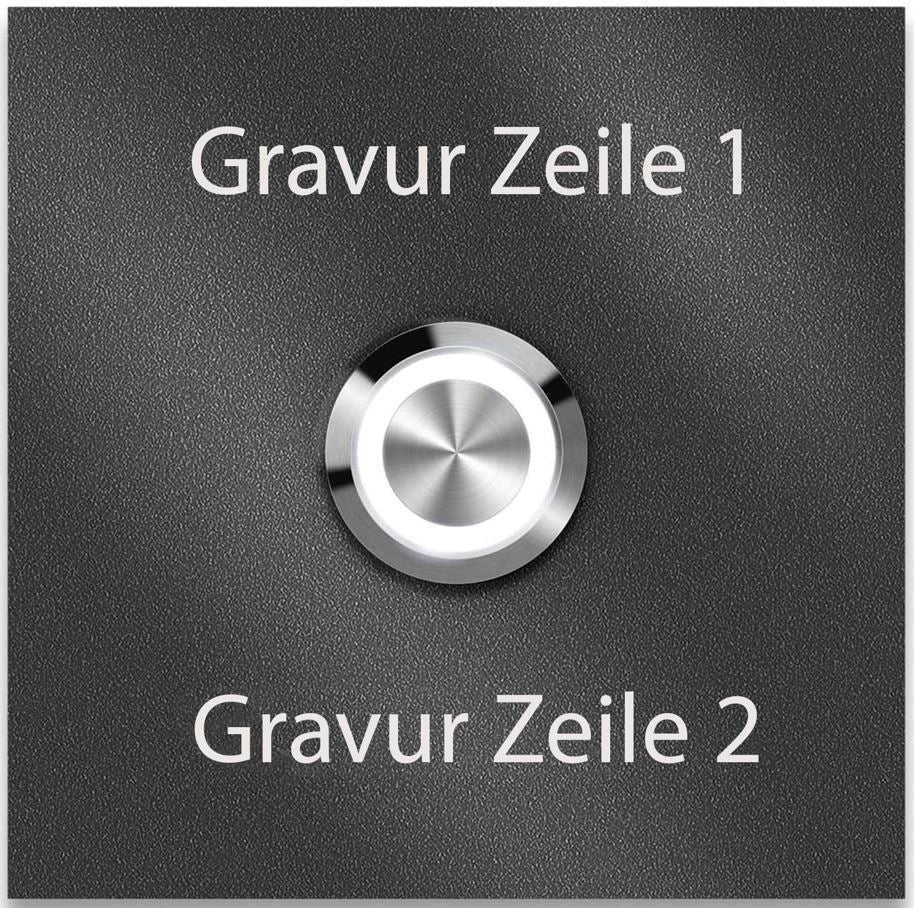 Metzler Türklingel mit Gravur + LED-Taster optional | Stella