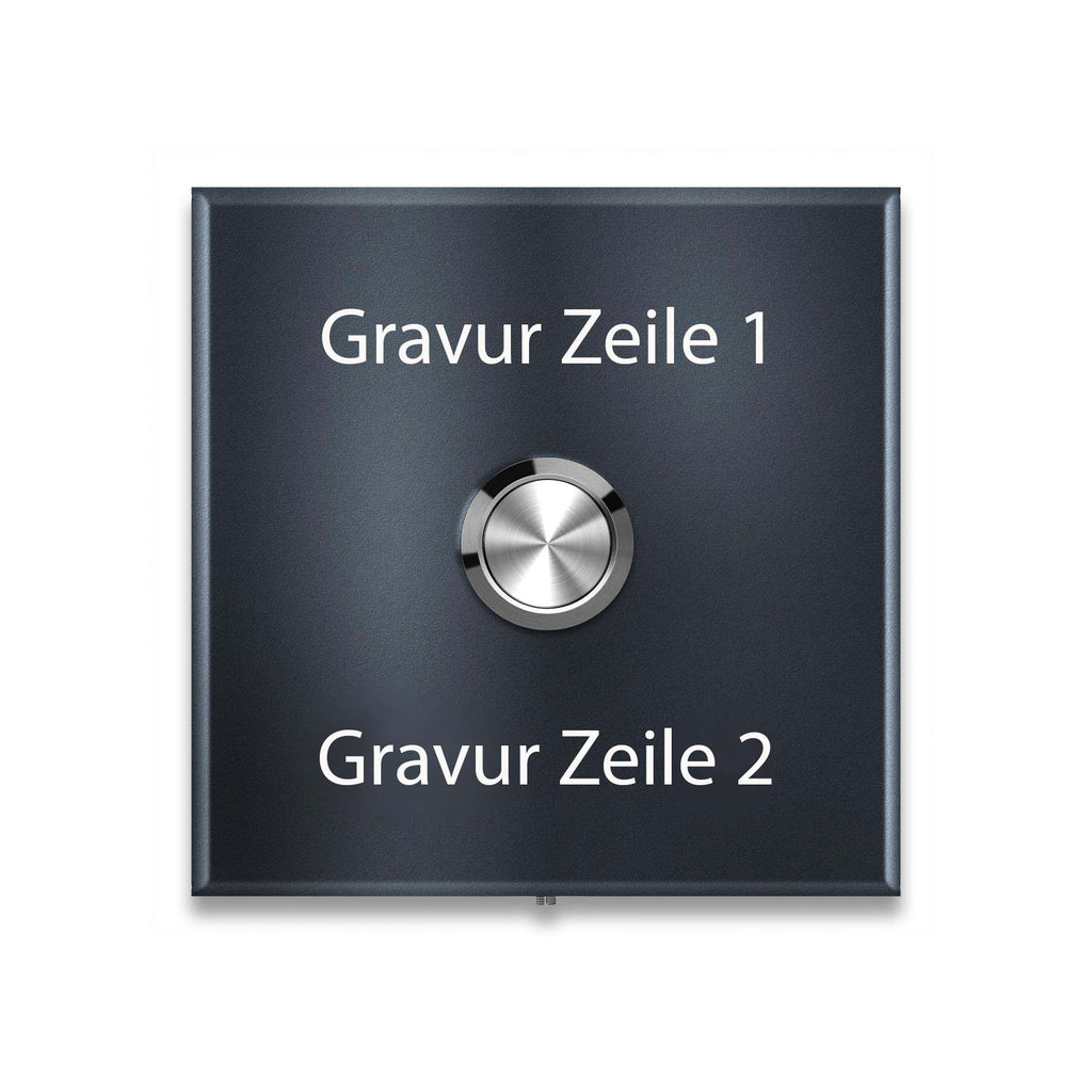 Metzler Türklingel Aufputz Gravur + LED-Taster | Vera