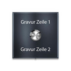 Metzler Türklingel Aufputz Gravur + LED-Taster | Vera
