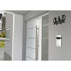 Personalisiertes Namensschild mit Monogramm in Anthrazit RAL 7016