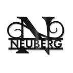 Personalisiertes Namensschild mit Monogramm in Anthrazit RAL 7016