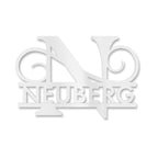 Personalisiertes Namensschild mit Monogramm in Anthrazit RAL 7016
