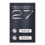 Metzler Klingel Aufputz Anthrazit Namensschilder | Tara M2