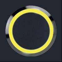 Anthrazit + LED-Ring gelb