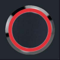 Anthrazit + LED-Ring rot